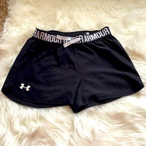 under armour black shorts